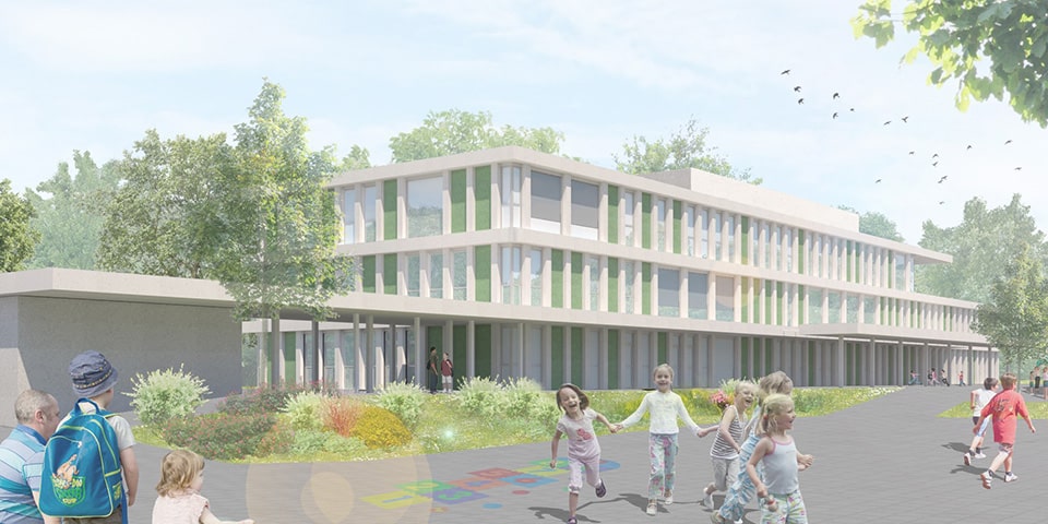 Sint-Angelusinstituut, Sint-Lambrechts-Woluwe | Zuivere lucht in nieuw schoolgebouw