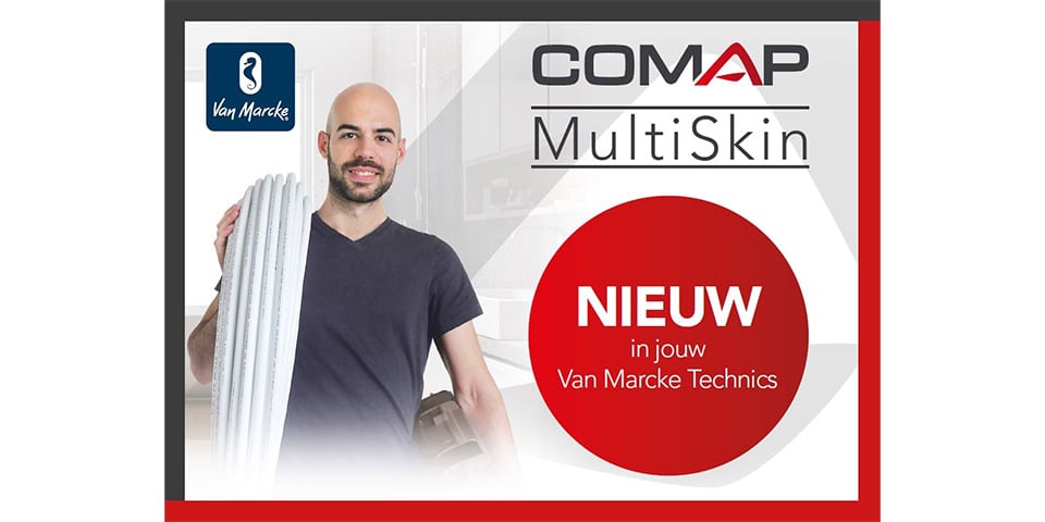 Comap Multiskin leidingsysteem vanaf nu beschikbaar bij Van Marcke.