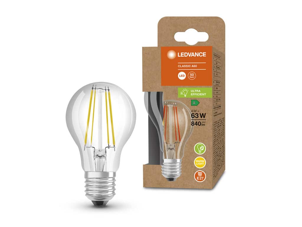LEDVANCE LED lampen portfolio uitgebreid met Energielabel A voor optimale energie- en kostenbesparingen